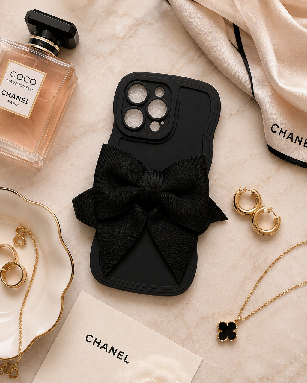 Black Bow iPhone Case