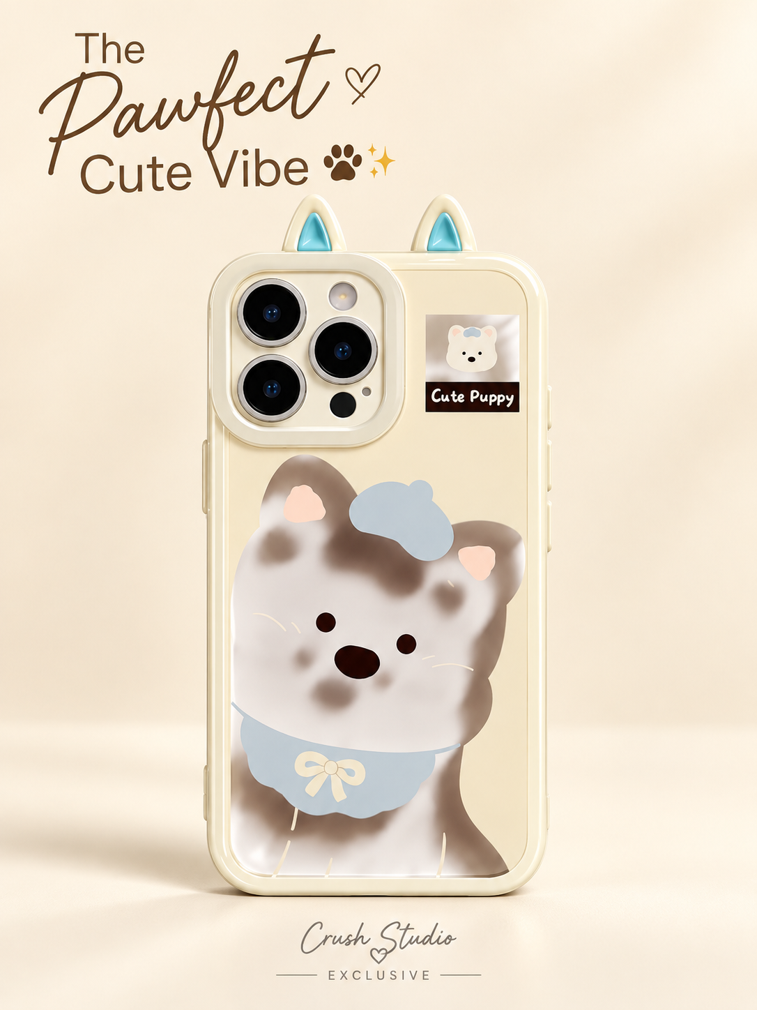 Pawfect Cute Puppy iPhone Case