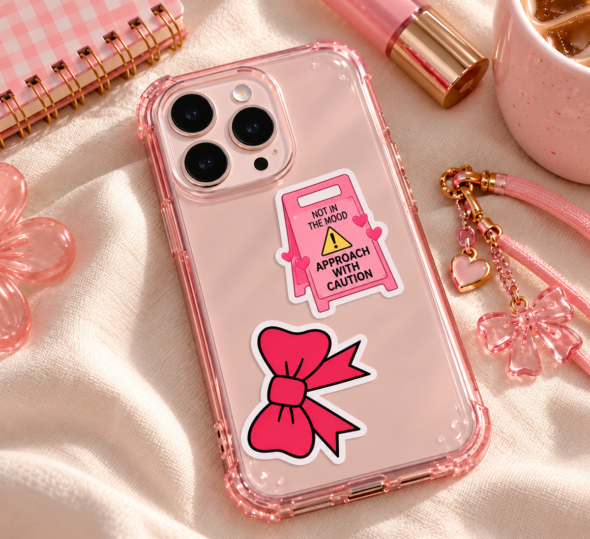 Pink Girly Vibes Sticker Pack – 16pc
